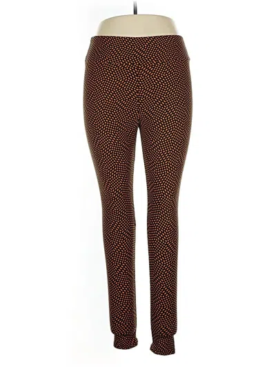 Pre-owned Lularoe Leggings In Brown