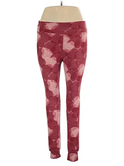Pre-owned Lularoe Leggings In Burgundy