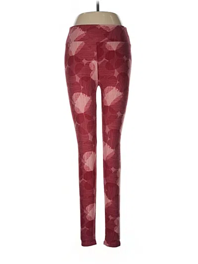 Pre-owned Lularoe Leggings In Burgundy