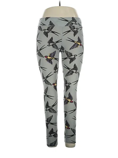 Pre-owned Lularoe Leggings In Gray
