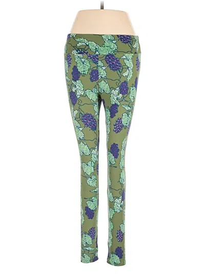 Pre-owned Lularoe Leggings In Green