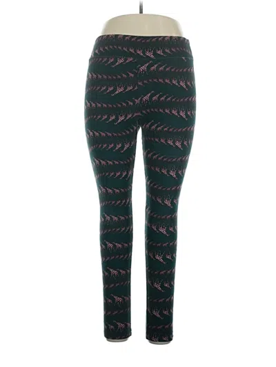 Pre-owned Lularoe Leggings In Green