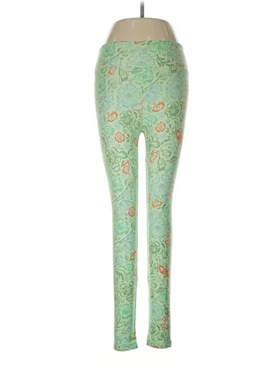 Pre-owned Lularoe Leggings In Green