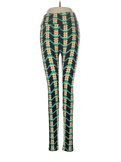 Pre-owned Lularoe Leggings In Green