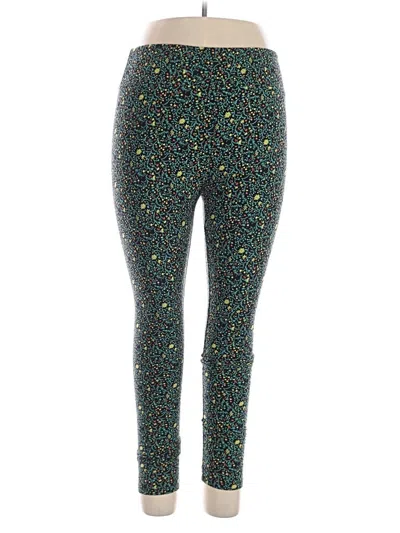 Pre-owned Lularoe Leggings In Green