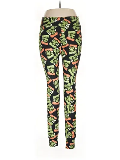 Pre-owned Lularoe Leggings In Green