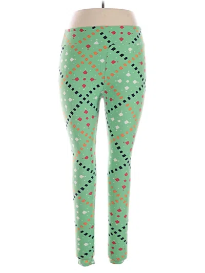 Pre-owned Lularoe Leggings In Green