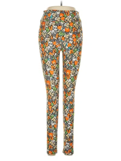 Pre-owned Lularoe Leggings In Orange