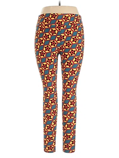 Pre-owned Lularoe Leggings In Orange