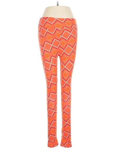 Pre-owned Lularoe Leggings In Orange