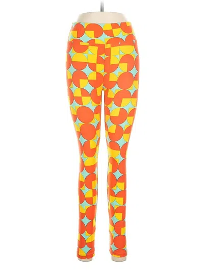 Pre-owned Lularoe Leggings In Orange