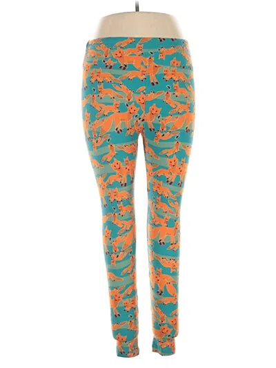 Pre-owned Lularoe Leggings In Orange