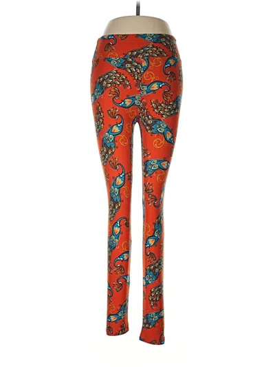 Pre-owned Lularoe Leggings In Orange