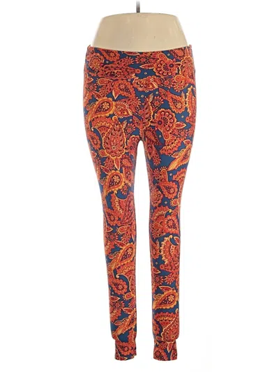 Pre-owned Lularoe Leggings In Orange