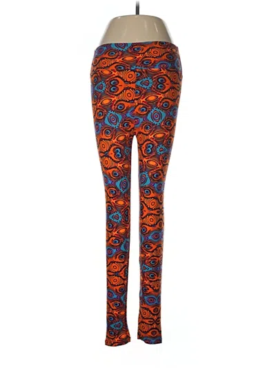 Pre-owned Lularoe Leggings In Orange