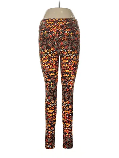Pre-owned Lularoe Leggings In Orange