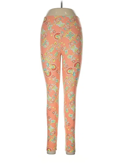 Pre-owned Lularoe Leggings In Orange