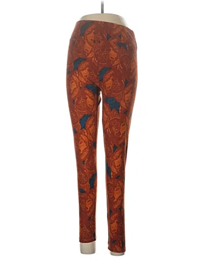 Pre-owned Lularoe Leggings In Orange