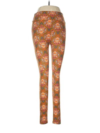 Pre-owned Lularoe Leggings In Orange