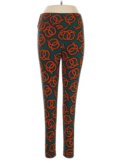 Pre-owned Lularoe Leggings In Orange