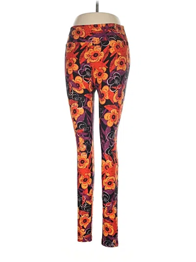 Pre-owned Lularoe Leggings In Orange