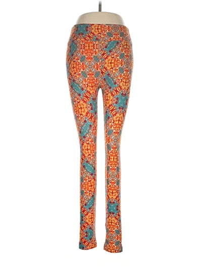 Pre-owned Lularoe Leggings In Orange