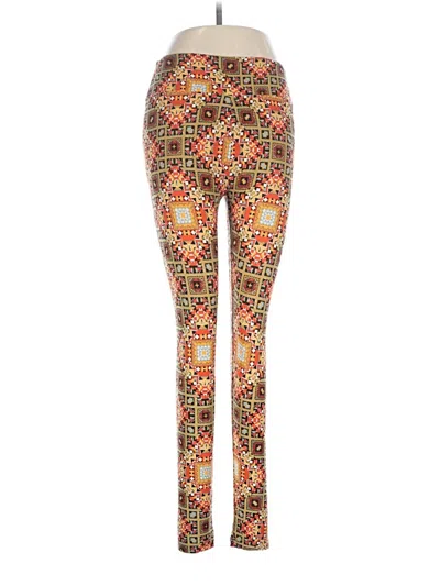 Pre-owned Lularoe Leggings In Orange