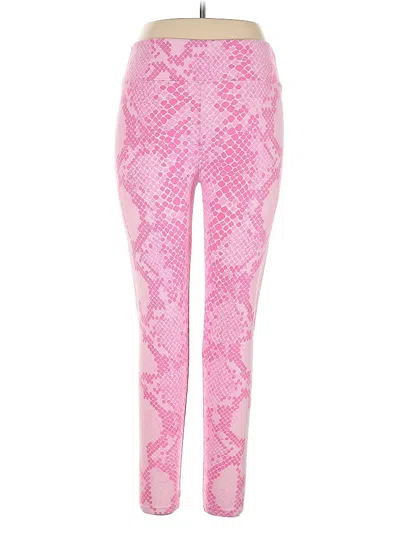 Pre-owned Lularoe Leggings In Pink