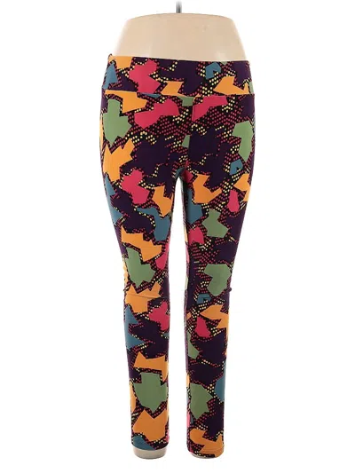 Pre-owned Lularoe Leggings In Purple