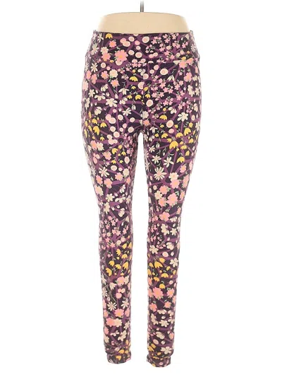 Pre-owned Lularoe Leggings In Purple