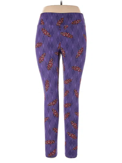 Pre-owned Lularoe Leggings In Purple