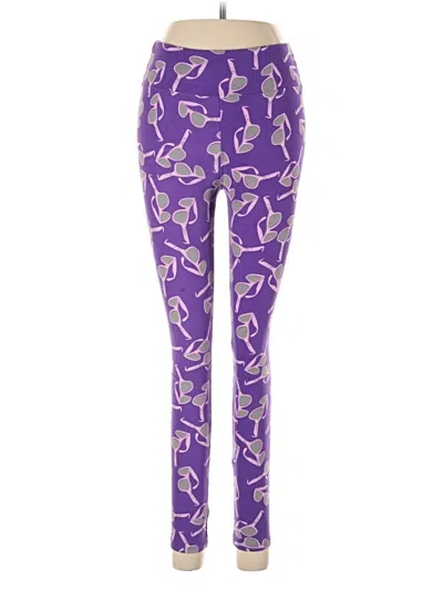 Pre-owned Lularoe Leggings In Purple