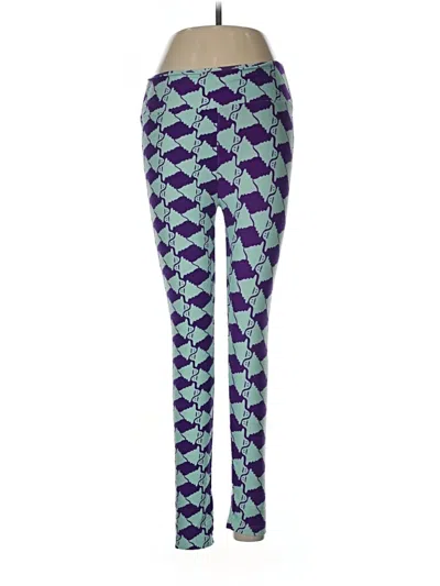 Pre-owned Lularoe Leggings In Purple