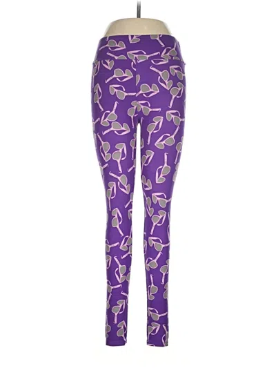 Pre-owned Lularoe Leggings In Purple