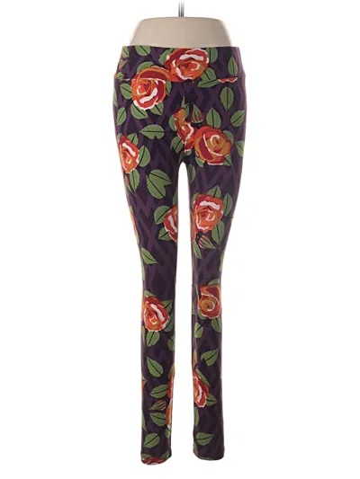 Pre-owned Lularoe Leggings In Purple