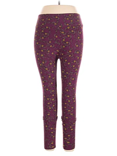 Pre-owned Lularoe Leggings In Purple