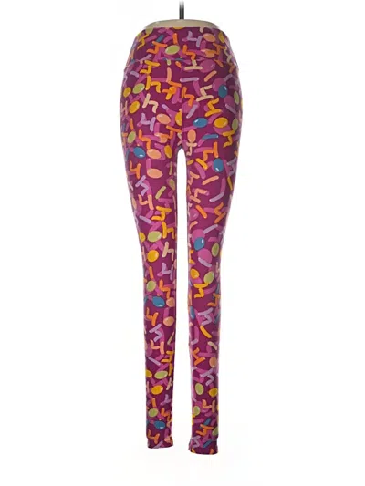 Pre-owned Lularoe Leggings In Purple