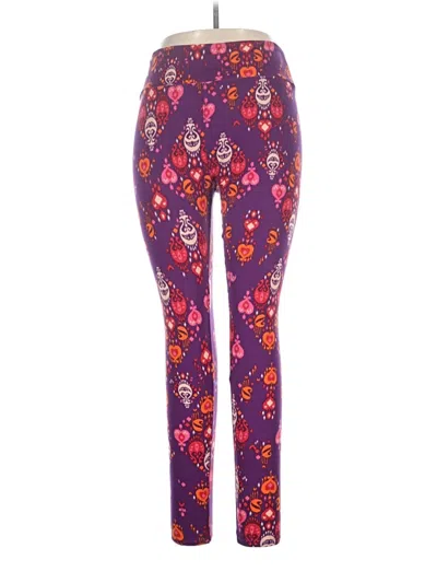 Pre-owned Lularoe Leggings In Purple