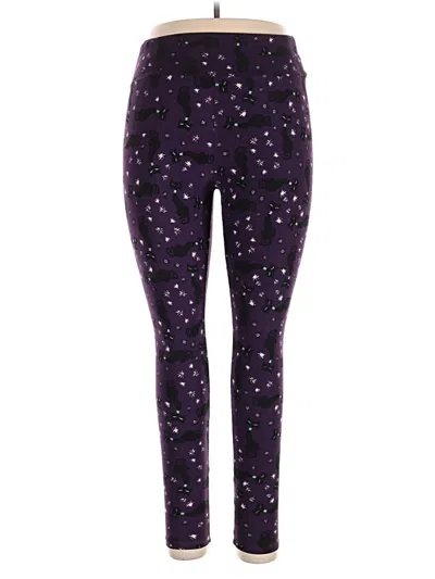 Pre-owned Lularoe Leggings In Purple