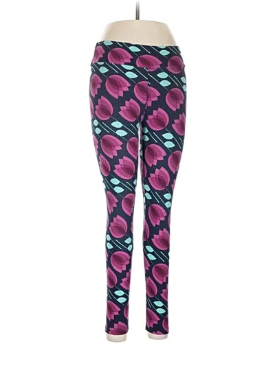 Pre-owned Lularoe Leggings In Purple