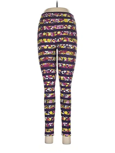Pre-owned Lularoe Leggings In Purple