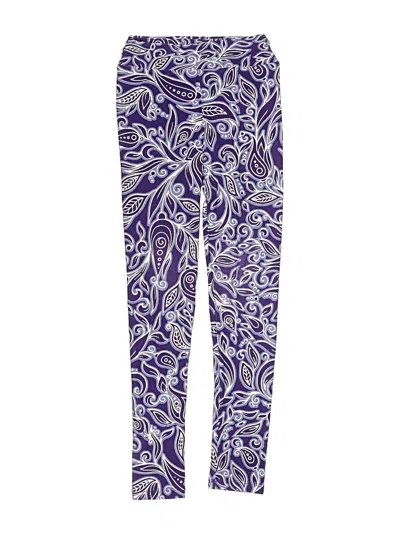 Pre-owned Lularoe Kids' Leggings In Purple