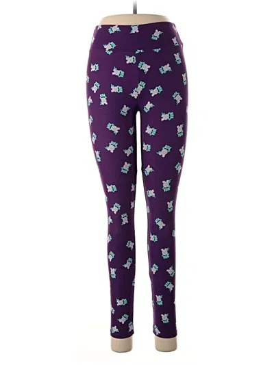 Pre-owned Lularoe Leggings In Purple