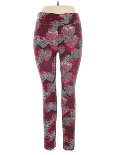 Pre-owned Lularoe Leggings In Red