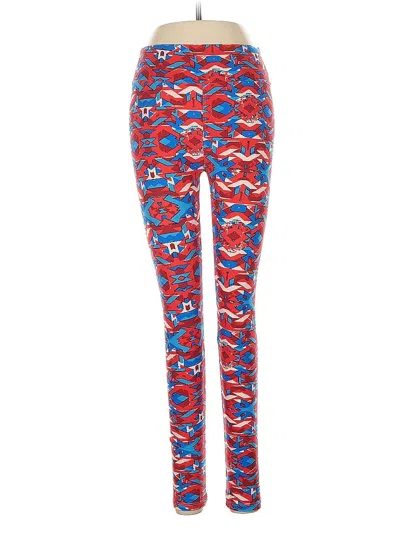 Pre-owned Lularoe Leggings In Red