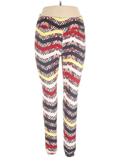 Pre-owned Lularoe Leggings In Red