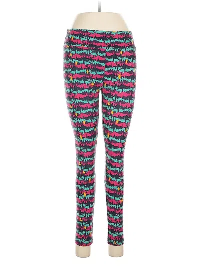 Pre-owned Lularoe Leggings In Red