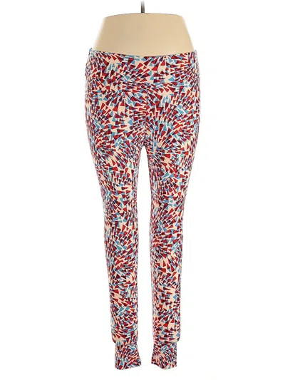 Pre-owned Lularoe Leggings In Red