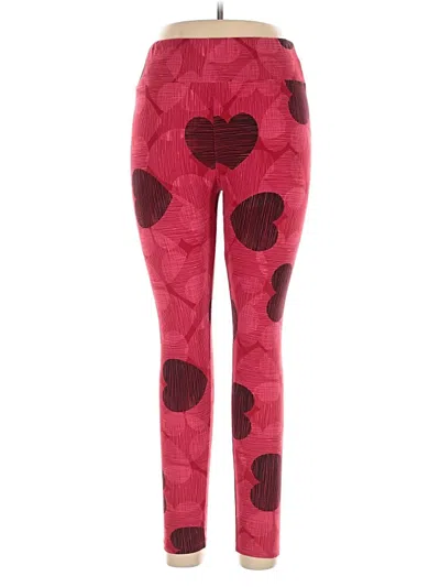 Pre-owned Lularoe Leggings In Red