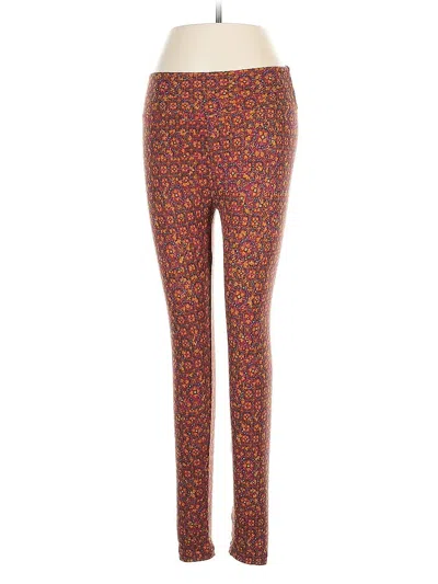 Pre-owned Lularoe Leggings In Red